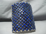 The Best Native American Navajo Lapis Sterling Silver Bracelet-Nativo Arts