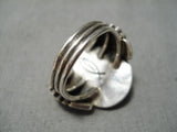 Important Vintage Native American Navajo Tommy Jackson Morenci Turquoise Sterling Silver Ring-Nativo Arts