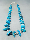 Alluring Vintage Native American Navajo Old Gilbert Turquoise Heishi Necklace-Nativo Arts