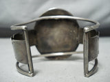 Huge Vintage Native American Navajo Turquoise Sterling Silver Bracelet-Nativo Arts