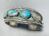 Rena Jack Vintage Native American Navajo Signed Pilot Mountain Sterling Silver Bracelet-Nativo Arts