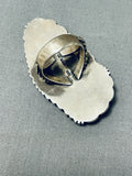 One Of The Biggest Best Native American Navajo Royston Turquoise Sterling Silver Ring-Nativo Arts