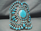One Of The Best Ever Native American Navajo Turquoise Sterling Silver Bracelet-Nativo Arts