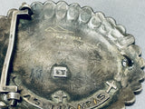Very Rare 1979 Mission Vintage Native American Navajo Sterling Silver Buckle-Nativo Arts
