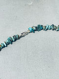 Powerful Symbolic Vintage Native American Navajo Turquoise Sterling Silver Necklace-Nativo Arts