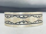 Brilliant Native American Navajo Sterling Silver Bracelet-Nativo Arts