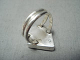 Native American Detailed American Flag Navajo Lapis Sterling Silver Ring-Nativo Arts