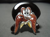 Incredible Native American Zuni Don Dewa Sterling Silver Yosemite Sam Stelring Silver Ring-Nativo Arts