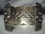 Very Important Vintage Native American Navajo Darryl Becenti (d.) Sterling Silver Bracelet-Nativo Arts