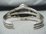 Signed Navajo Native American Royston Turquoise Sterling Silver Bracelet-Nativo Arts