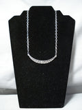 Fantastic Vintage Hopi Sterling Islver Necklace Native American Old-Nativo Arts