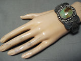 Superior Vintage Native American Navajo Royston Turquoise Sterling Silver Bracelet-Nativo Arts