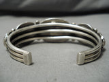 Important Vintage Native American Laguna Stevens Turquoise Sterling Silver Bracelet Old-Nativo Arts
