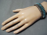 Unforgettable Vintage Native American Navajo Turquoise Sterling Silver Bracelet-Nativo Arts