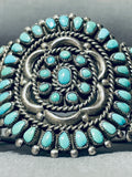 Authentic Vintage Native American Navajo Turquoise Ceremony Sterling Silver Bracelet-Nativo Arts