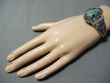 Important Vintage Native American Navajo Royston Turquoise Sterling Silver Bracelet-Nativo Arts