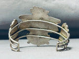 One Of The Best Vintage Native American Zuni Early Bird Turquoise Sterling Silver Bracelet-Nativo Arts