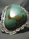 Native American The Best Vintage Santo Domingo Cawin Calabaza Turquoise Sterling Silver Bracelet-Nativo Arts