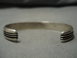 Exceptional Vintage Navajo Rita King Sterling Silver Native American Bracelet-Nativo Arts