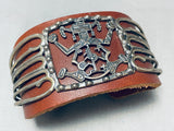 Mystical Kachina Vintage Native American Navajo Sterling Silver Ketoh Bracelet-Nativo Arts