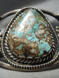 One Of Best Vintage Native American Navajo Royston Turquoise Sterling Silver Bracelet Old-Nativo Arts