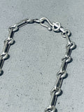 Important Ben Begaye (d.) Vintage Native American Navajo Sterling Silver Feather Necklace-Nativo Arts