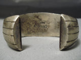 Rare Vintage Native American Navajo Bursting Concho Turquoise Sterling Silver Bracelet Old-Nativo Arts