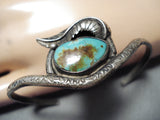 Exquisite Vintage Native American Navajo Royston Turquoise Sterling Silver Bracelet Old-Nativo Arts