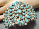 Museum Vintage Native American Navajo Earlier Turquoise Sterling Silver Bracelet Old-Nativo Arts