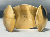 Native American Very Rare Vintage Orville Tsinnie Brass Bracelet Cuff-Nativo Arts