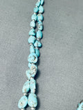 One Of The Most Unique Vintage Native American Navajo Turquoise Jacla Sterling Silver Necklace-Nativo Arts