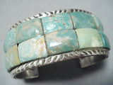 Stunning Navajo Royston Turquoise Sterling Silver Bracelet Native American-Nativo Arts