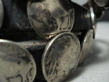 Astonishing Vintage Native American Navajo Silver Coins Concho Belt-Nativo Arts