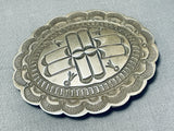 Detailed Vintage Native American Navajo Will Mariano Sterling Silver Buckle-Nativo Arts