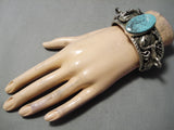 Heavy Scorpion Navajo Sterling Silver Native American Bracelet Cuff-Nativo Arts