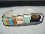 Important Vintage Native American Navajo Tommy Jackson Turquoise Sterling Silver Bracelet-Nativo Arts