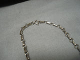 Stunning Glen Sandoval Vintage Native American Navajo Feather Sterling Silver Necklace-Nativo Arts