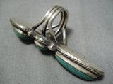 Important Vintage Native American Navajo Rick Martinez Royston Turquoise Sterling Silver Ring-Nativo Arts