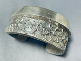 Heavy 161 Gram Vintage Native American Navajo Sterling Silver Bracelet-Nativo Arts