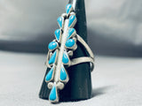 Outstanding Vintage Native American Zuni Turquoise Sterling Silver Ring-Nativo Arts