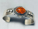 Exquisite Vintage Native American Navajo Ancient Tree Sap Sterling Silver Bracelet-Nativo Arts