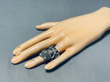 The Most Detailed Vintage Native American Navajo Sterling Silver Frog Ring-Nativo Arts