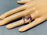 Important Unique Vintage Native American Navajo Ben Begaye (d.) Sterling Silver Ring-Nativo Arts