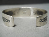 Important Native American Navajo Pilot Mountain Turquoise Sterling Silver Bracelet-Nativo Arts