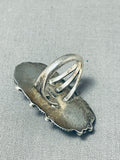 Magnificent Best Vintage Native American Navajo Malachite Sterling Silver Ring-Nativo Arts