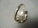 Museum Vintage Zuni Native American Turquoise Sterling Silver Ring Old-Nativo Arts