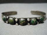 Wonderful Vintage Native American Navajo Cerrillos Turquoise Sterling Silver Bracelet-Nativo Arts