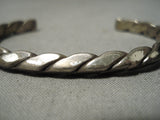 Marvelous Vintage Navajo Twisted Sterling Silver Native American Bracelet-Nativo Arts