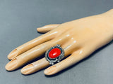 Native American Important Juan Pedro Garcia Vintage Santo Domingo Rosarita Sterling Silver Ring-Nativo Arts
