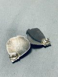 Beautiful Vintage Native American Navajo Sugulite Sterling Silver Earrings-Nativo Arts